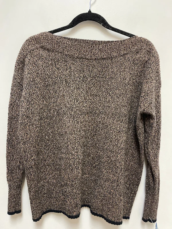 Sweater By Elliott Lauren In Bronze, Size: L