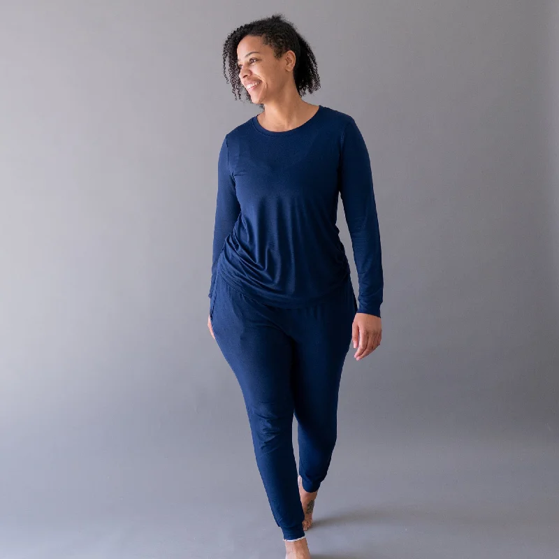 Women's Jogger Pajama Set in Navy