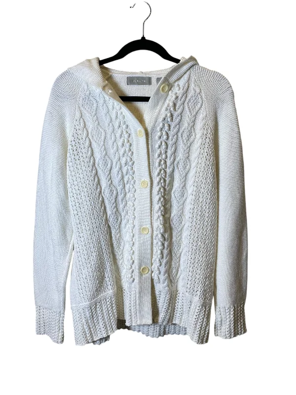 Sweater By Liz Claiborne In White, Size: L