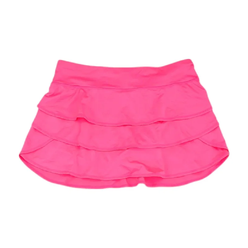 Pink Solid Active Skirt