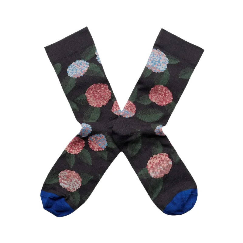 HYDRANGEA SOCKS - NIGHT