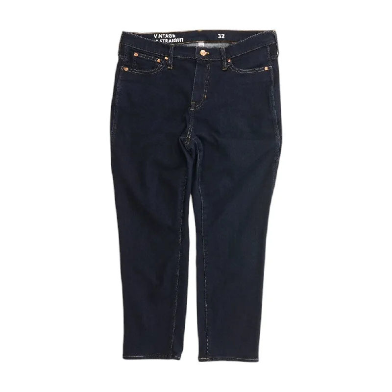 Navy Solid Slim Leg Jeans