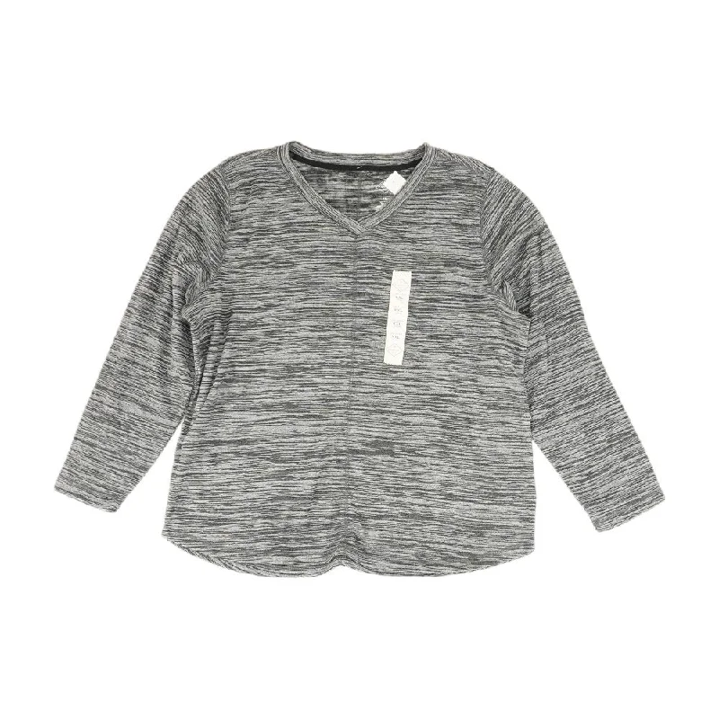 Gray Solid Pajama Top