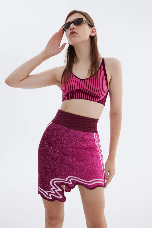 NOVA WAVY MINI SKIRT