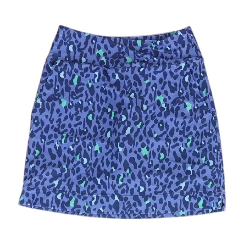 Purple Animal Print Skort Skirt