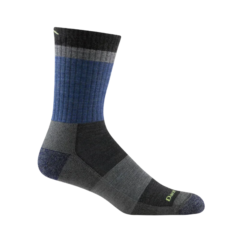 Men's Heady Stripe Micro Crew Lightweight Hiking Sock