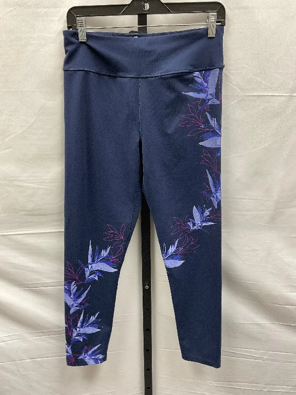 Floral Print Athletic Leggings Calvin Klein Performance, Size L