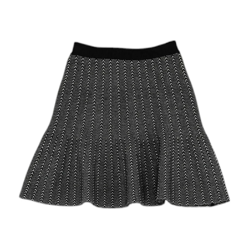 Black Striped Mini Skirt