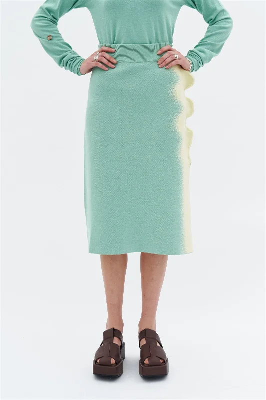 ELSA WAVY MIDI SKIRT