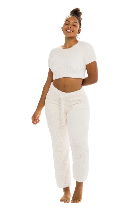 Unwind Crop Top Ivory