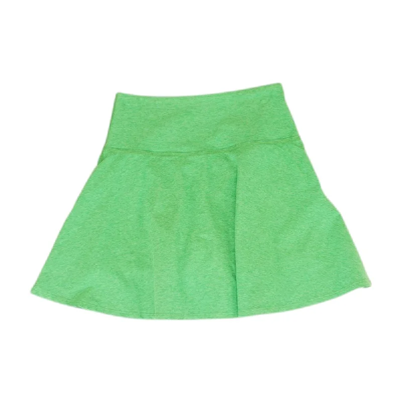 Neon Green Solid Skort Skirt