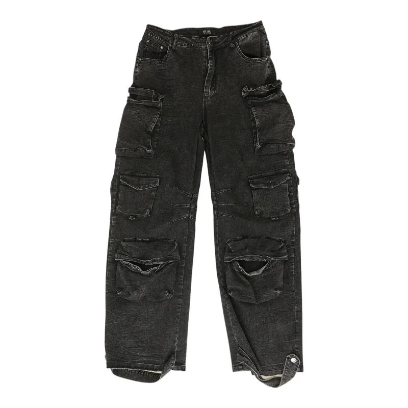 Black Solid Jeans