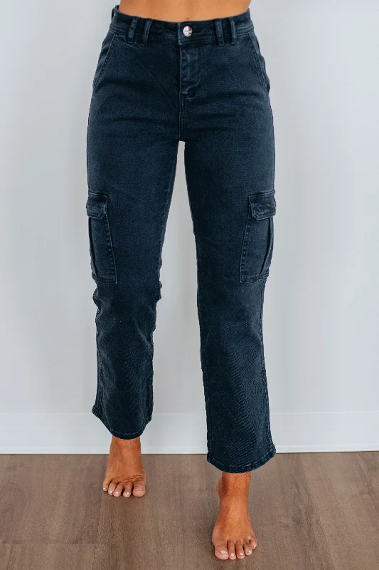 Hadley Risen Cargo Jeans - Blueberry