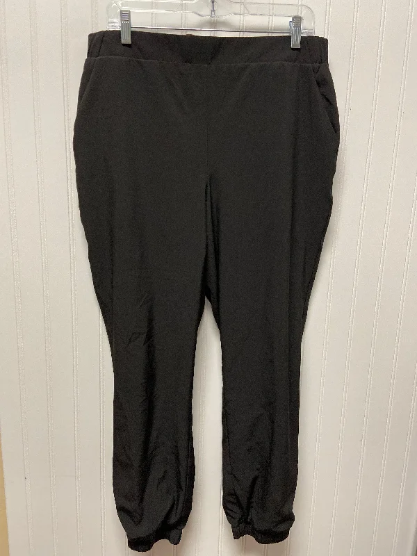 Black Athletic Pants Rbx, Size L