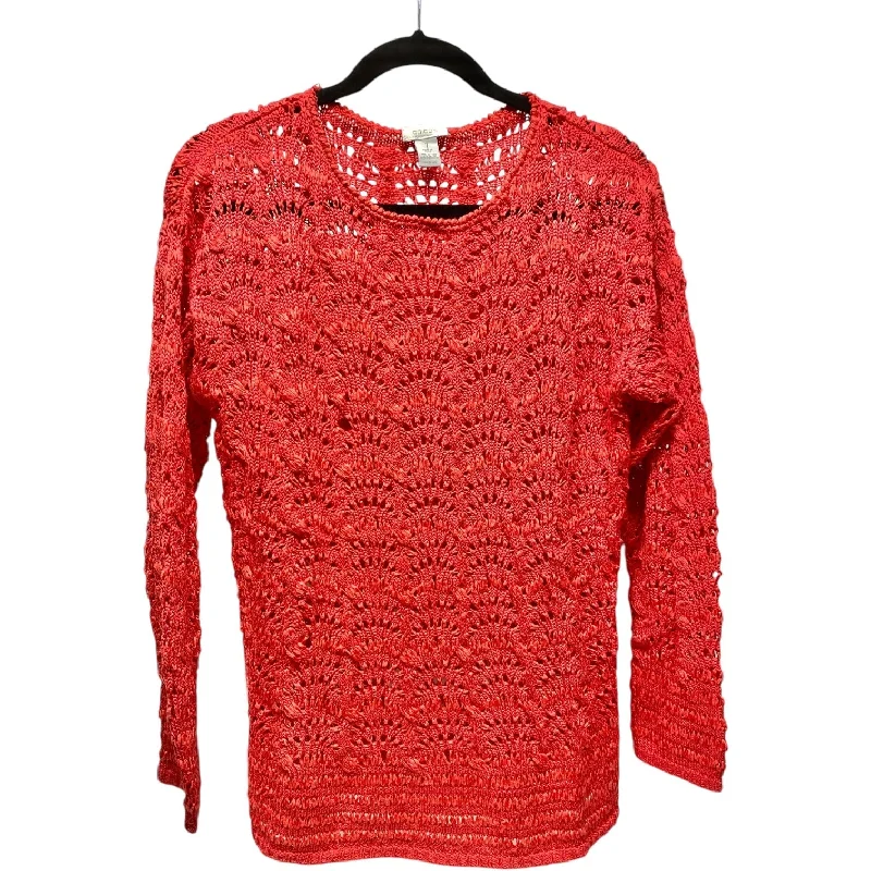 Sweater By Chicos In Red, Size: M