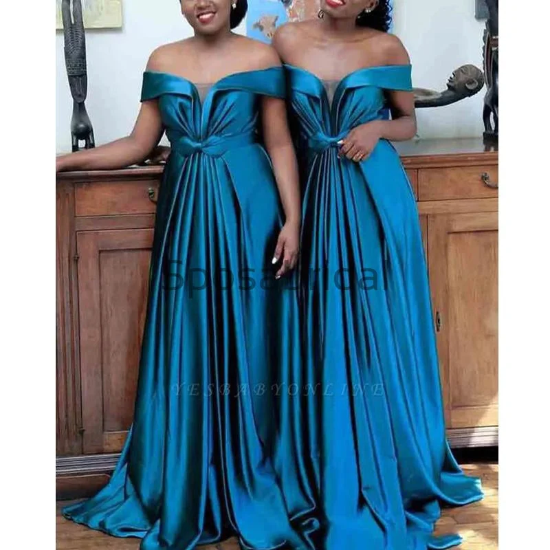 Newest Unique Design A-line Off the Shoulder Bridesmaid Dresses WG703