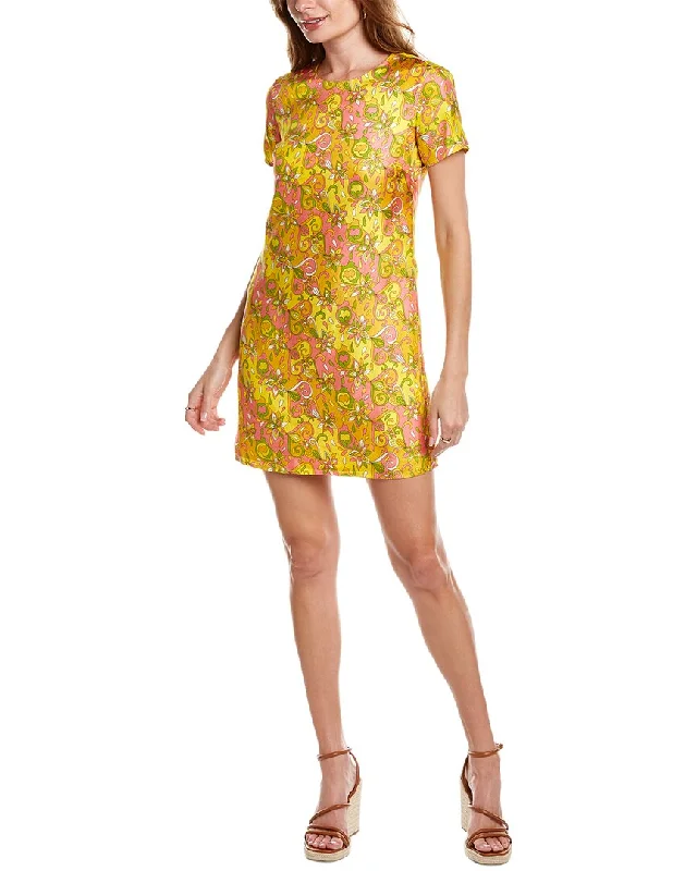 FLORA BEA NYC Everest Silk-Blend Mini Dress