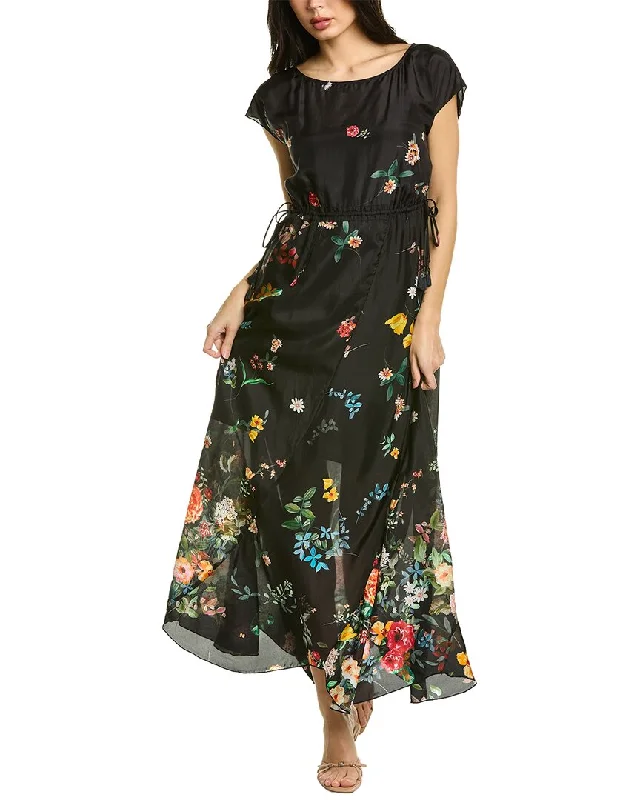 Johnny Was Houstein Cora Silk Maxi Dress