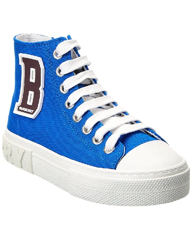 Burberry K1-New Mini Jack Canvas High-Top Sneaker