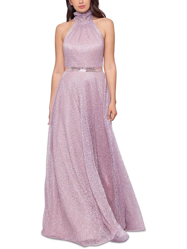 Womens Embellished Maxi Evening Dress