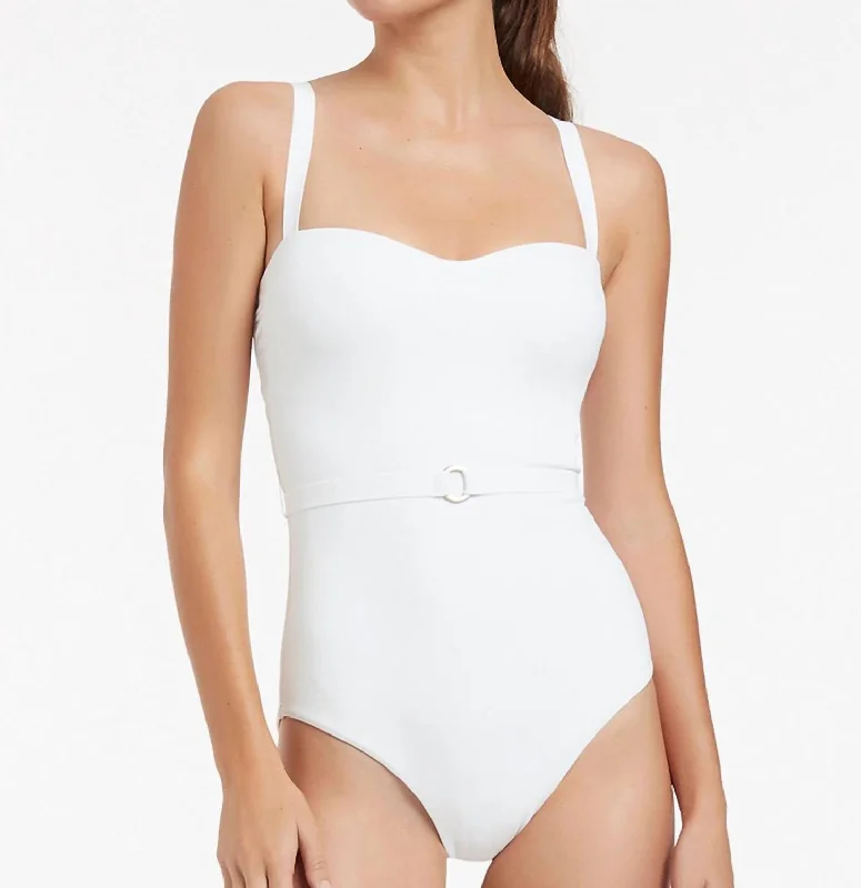 Infinity Tank One Piece In White