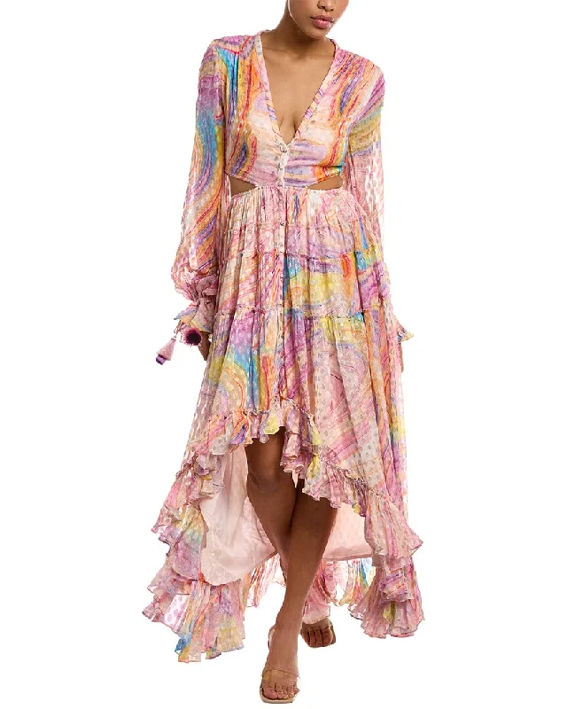 Rococo Sand High-Low Maxi Dress