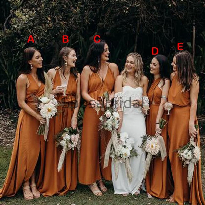 Mismatched Simple Popular Country Hot Sale Cheap Bridesmaid Dresses WG639