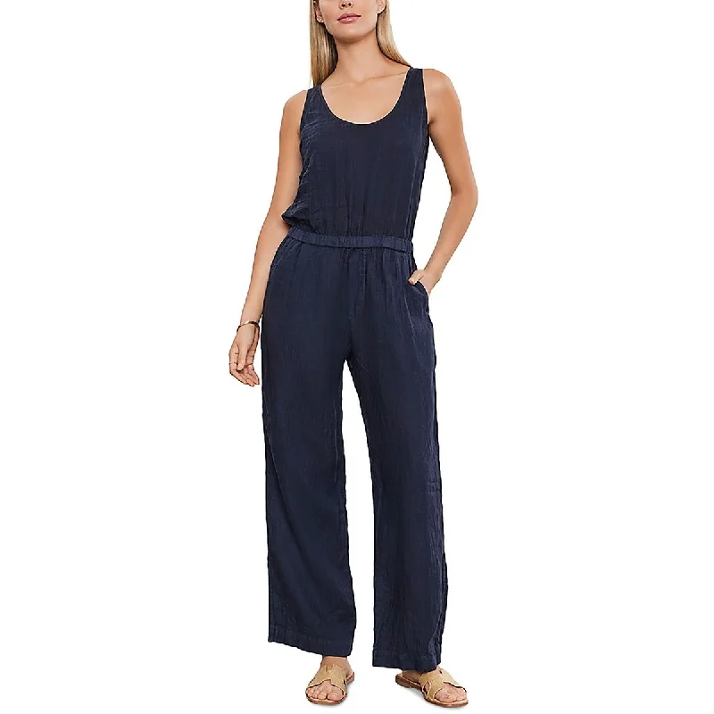 Womens Linen Tank Jumpsuit