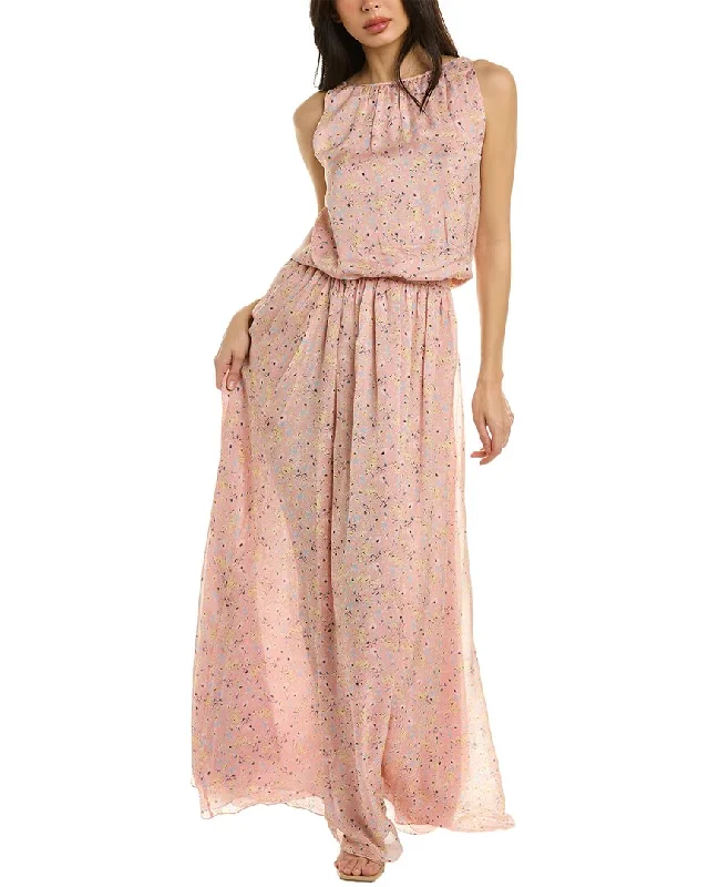 Eywasouls Malibu Jessica Silk Maxi Dress