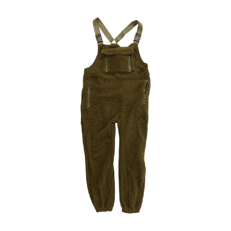 Green Solid Overalls Pants