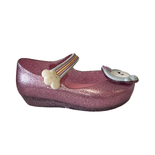 Mini Melissa Girls Pink Unicorn Shoes