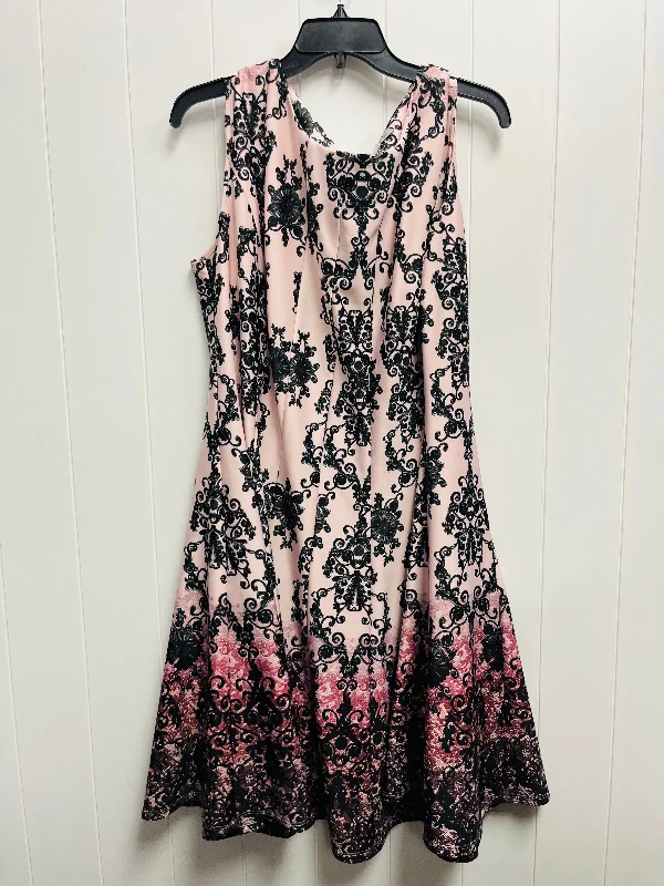 Dress Work By Dannyandnicole In Black & Pink, Size: 18