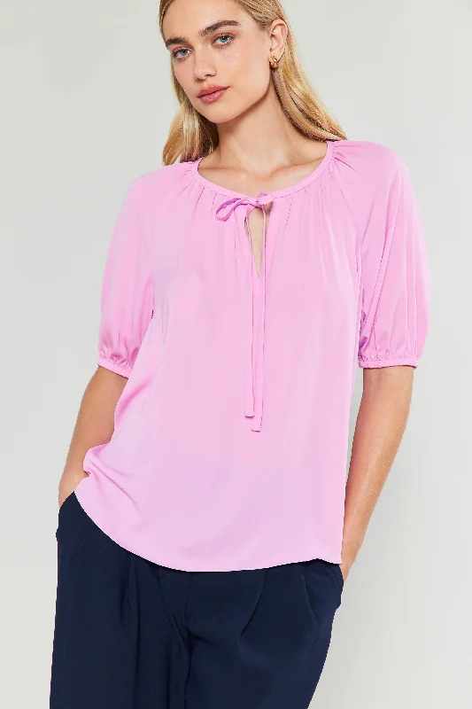 Neck Tie Detailed Blouse