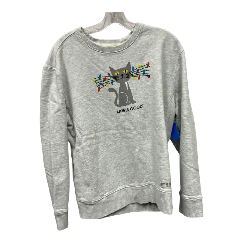 Top Ls By Life Is Good In Grey, Size:Xl