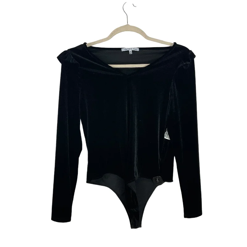 Top Long Sleeve By Celebrity Pink In Black, Size: Xxl