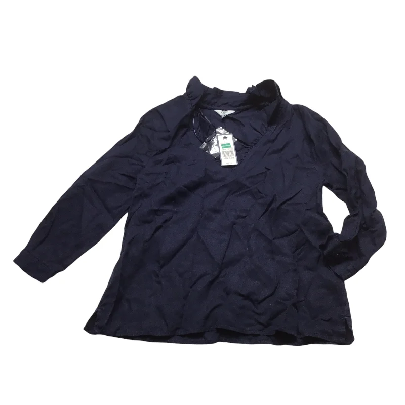 Top Long Sleeve By Crown And Ivy In Navy, Size: Sp