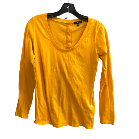 Top Long Sleeve By Gap In Yellow, Size: S