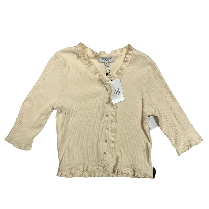 Top Long Sleeve By Hayden La In Cream, Size: M