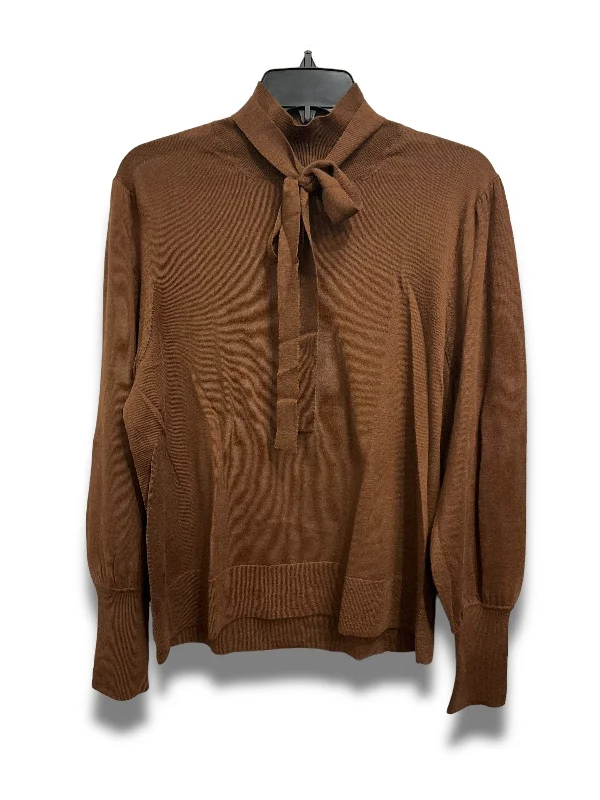 Top Long Sleeve By J. Crew In Brown, Size: Xl