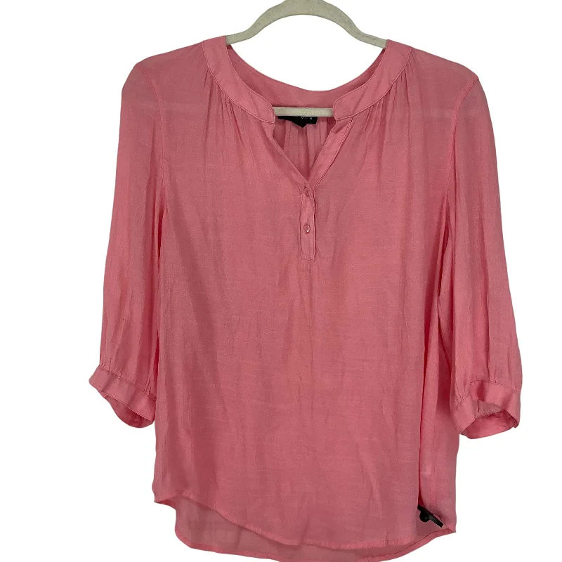 Top Long Sleeve By N Touch In Pink, Size: 1x